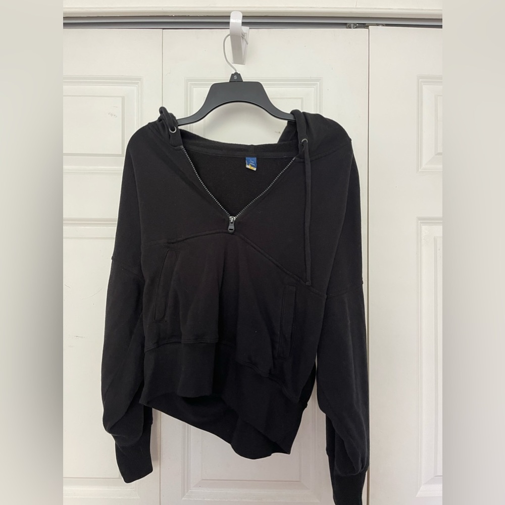 Black Old Navy Black Half Zip Sweatshirt